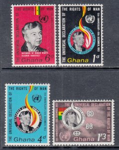 Ghana 160-163 Elanor Roosevelt MNH VF