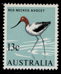 AUSTRALIA QEII SG392, 13c red, black, grey & light turquoise-green, NH MINT.