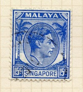 Malaya Singapore 1948-52 Early Issue Fine Used 15c. NW-197198