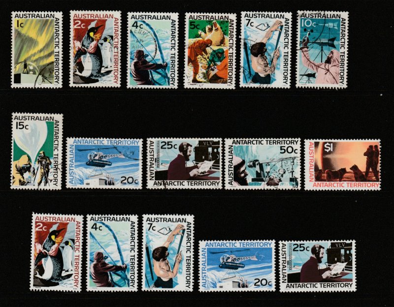 Australian Antarctic a small MH & U lot from the 1968 set