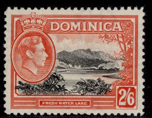 DOMINICA GVI SG107, 2s 6d black & vermilion, M MINT. Cat £24.