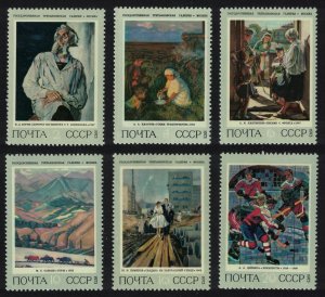 USSR History of Russian Paintings 6v Def 1973 MNH SG#4193-4198