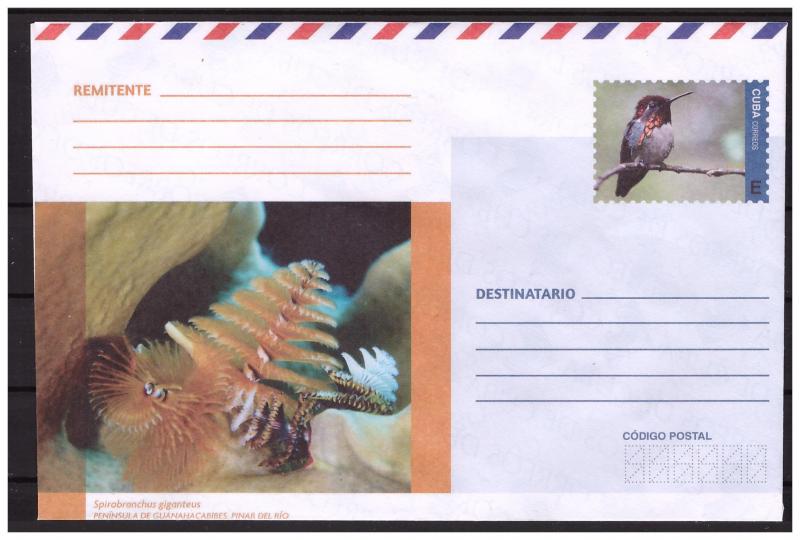 CUBA prestamped envelope 2018 Bird