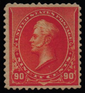 US Scott #229 - VF - 90c Perry - Orange - OG Redistributed - 1890