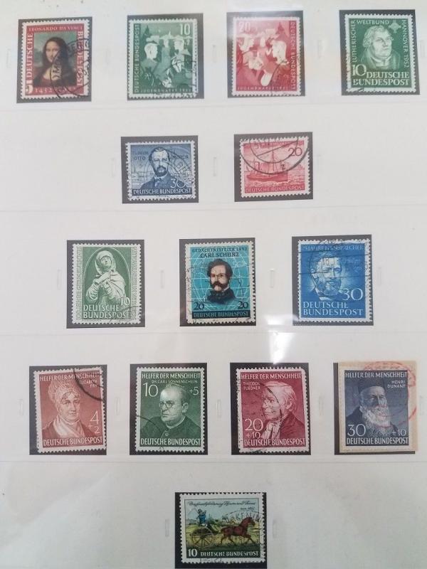GERMANY COLLECTION 1949-1985, in two Safe hingeless albums, used, , Scott $2,058