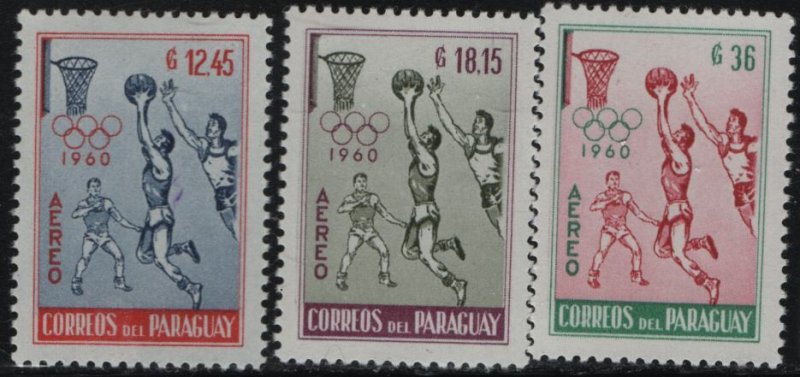 PARAGUAY C262-4 MNH F/VF SET OF 3