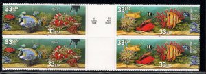 UNITED STATES SC# 3317-20 VERT. GUTTER BLK/8 VF/NH