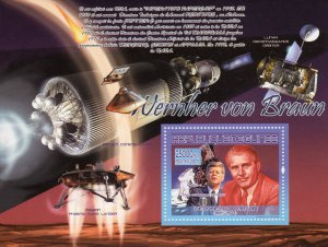 Guinea 2007 SPACE Wernher von Braun-J.F.Kennedy Souvenir Sheet (1) MNH