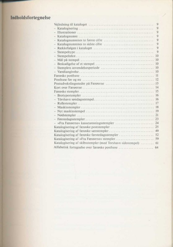 FAROES Poststempler Postmarks Catalogue Illustrated.60 Pages(GM 401