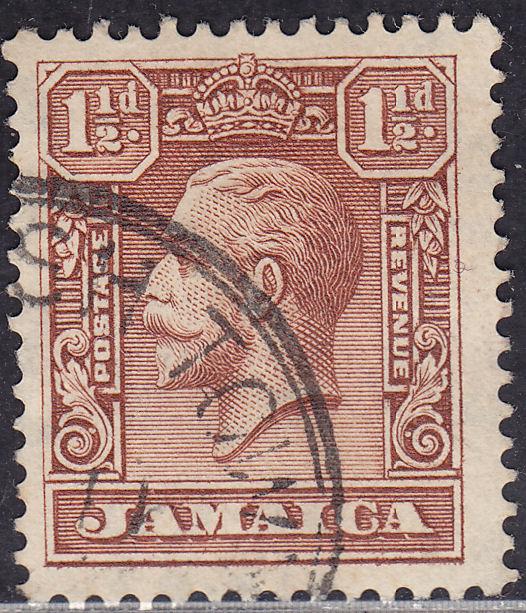 Jamaica 104 USED 1929 King George V 1½d