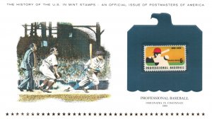 THE HISTORY OF THE U.S. IN MINT STAMPS PROFESSIONAL BASEBALL