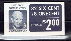 UNITED STATES - 1970 BOOKLET 119 - DULL GUM - SCOTT 1393 - MNH