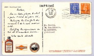 GB KGVI Channel Islands JERSEY 1951 *Advert Card* PLASMARINE Belgium ZJ82