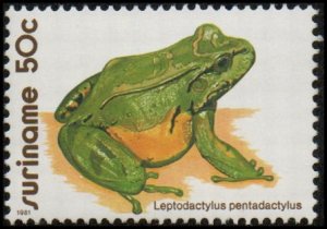 Suriname 575 - Mint-NH - 50c Smoky Jungle Frog (1981) (cv $0.80)