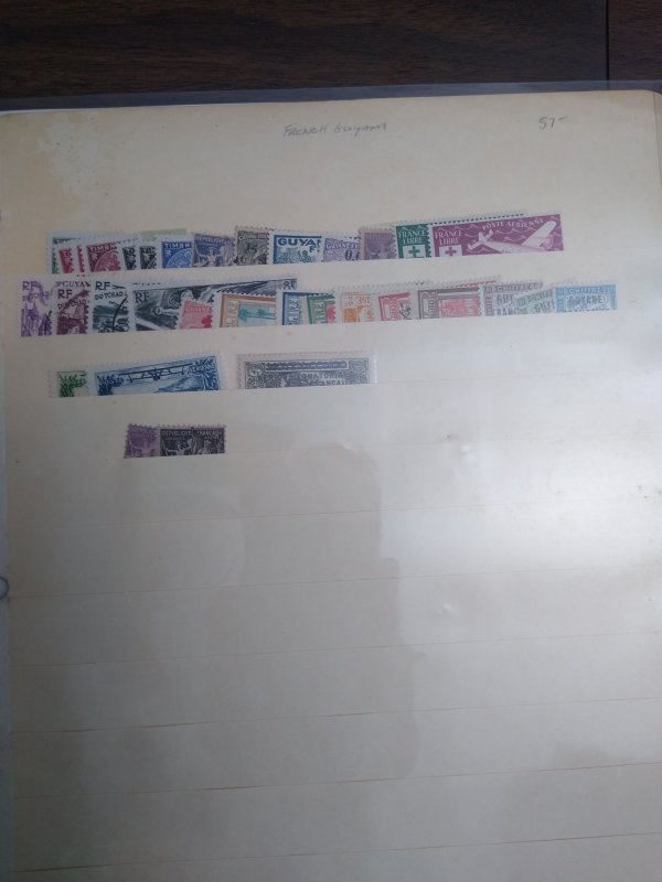 collection on pages French Guiana 1945-47 (mostly) PS: CV $170