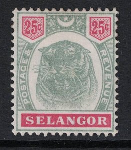 Malaya Selangor SG# 58 Mint Higned / Hinge Rem - S19750