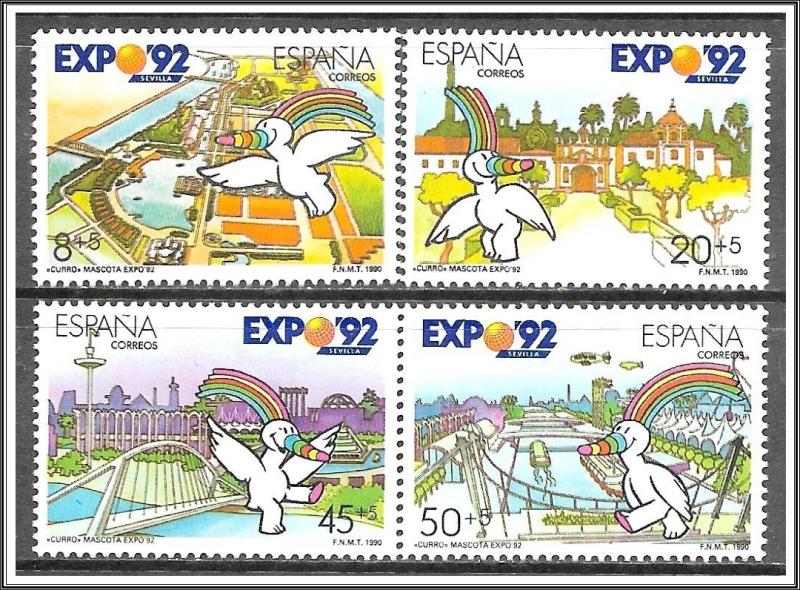 Spain #B159-B162 Semi-Postal Expo Complete Set MNH