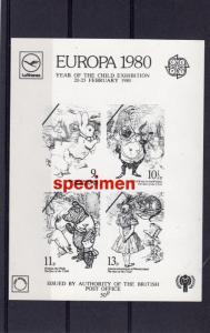 Great Britain  1980 Year of the Child/Europa Authorized by BPO Black Specimen