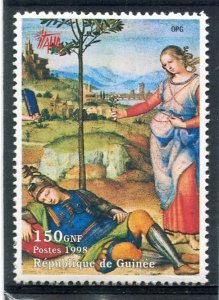 Guinea 1998 RAPHAEL Vision of a Knight 1 Stamp Perforated Mint (NH)