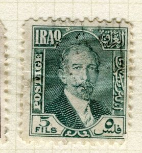 IRAQ; 1932 early Faisal new currency issue fine used Shade of 5f. value