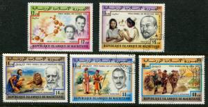 Mauritania SC# 359-60, C177-9 Nobel Prize Winners, set  used