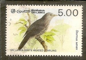 Sri Lanka  Scott 838   Bird   Used