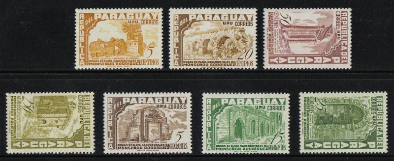 Paraguay Scott #491-497 MH