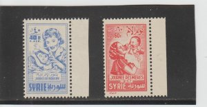Syria  Scott#  C228-9  MNH  (1957 Mother's Day)