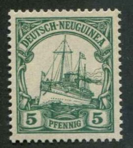 German New Guinea SC# 21 Kaiser's Yacht wmk 125 5pf MH