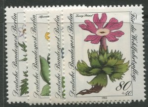 STAMP STATION PERTH Germany #9NB204-207 Flower Type 1983- Set - MNH