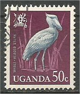 UGANDA, 1965,  used 50c, Birds Scott 103