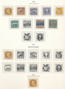 UNITED STATES – PREMIUM MINT COLLECTION 1847-2000 IN 4 KABE ALBUMS – 423217