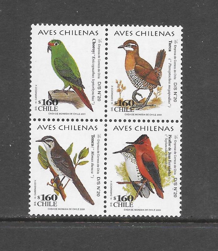 BIRDS - CHILE #1356  MNH