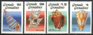 Grenada Grenadines Stamp 767-770  - Sea Shells