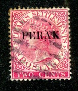 228 BCX  1886 Perak Sc.# 10 used cv $8 ( Offers welcome )