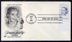 US 2349 Grace Kelly Artcraft U/A FDC