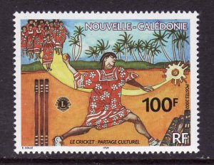 New Caledonia-Sc#894-Unused NH set-Sports-Cricket-2002-