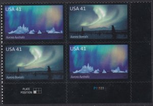 4204a Auroras Plate Block MNH