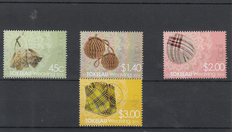 Tokelau 2014 MNH Weaving 4v Set Culture Taulima Pupu Tapili Ato