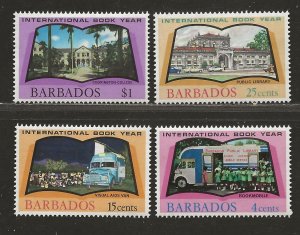 BARBADOS SC# 376-79   FVF/MOG