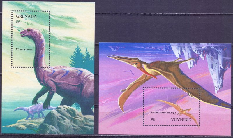 Grenada. 1994. 2738-41, bl365.366. Dinosaurs. MNH.