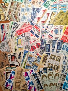 USA,VINTAGE,MID-CENTURY,MINT,UNUSED,LOT OF 40+ ALL DIFFERENT STAMPS, COLLECTION