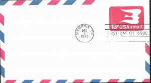 US UC47 FDC Bird in Flight. Dec 1, 1973.  Very clean and nice.