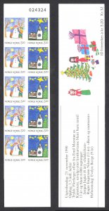 Norway Sc# 987a MNH Complete Booklet 1990 Christmas