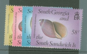 South Georgia #127-130 Mint (NH) Single (Complete Set)