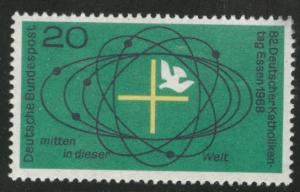 Germany Scott 989 MNH** 1968 stamp