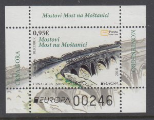 Montenegro 430a Souvenir Sheet MNH VF