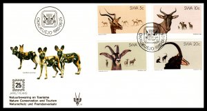 South West Africa 443-446 Mammals U/A FDC