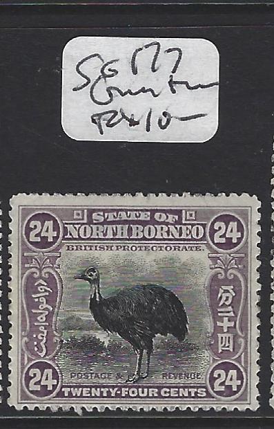 NORTH BORNEO  (PP1307B)  24C  BIRD  SG 177   MOG   GUM THIN