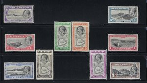 ASCENSION IS. SCOTT #23-32 1934 GEORGE V PICTORIALS- MINT HINGED/NEVER HINGED